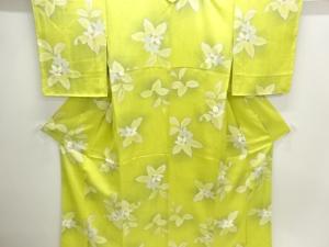 草花模様小紋着物